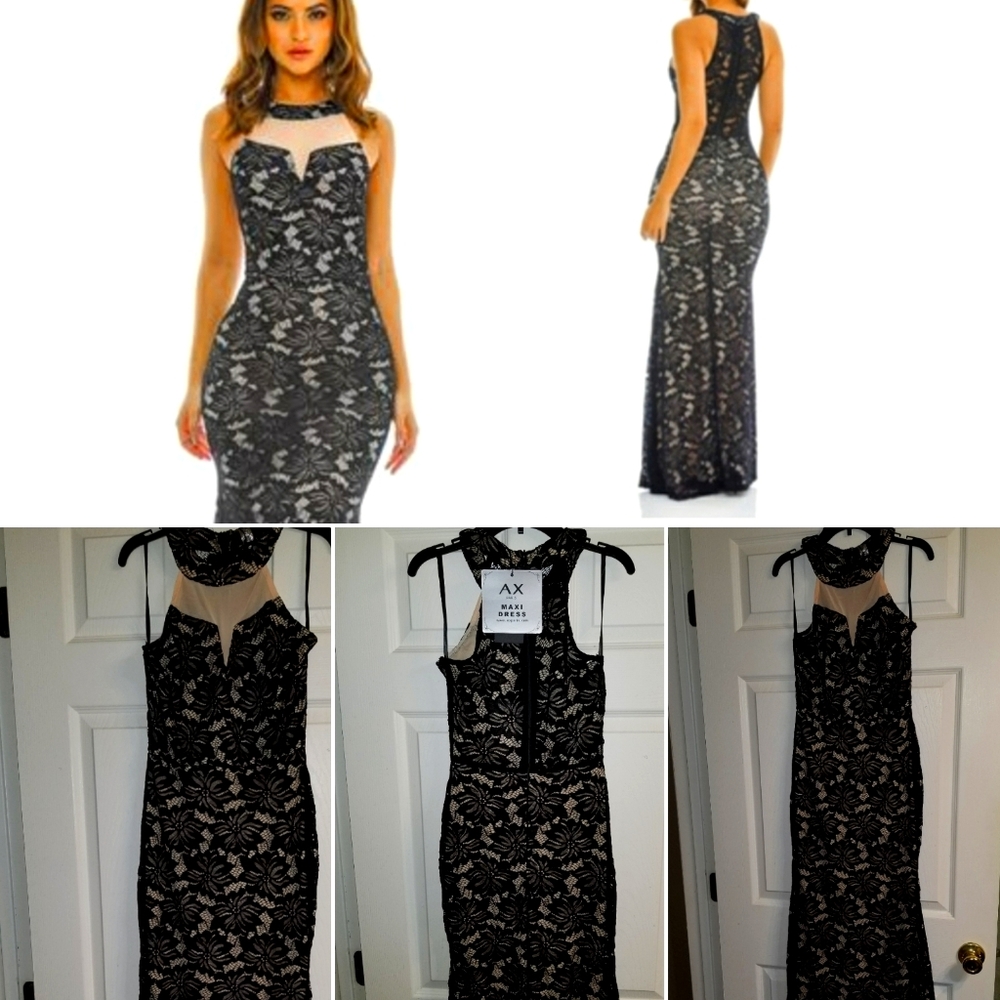 Lace gown dress
